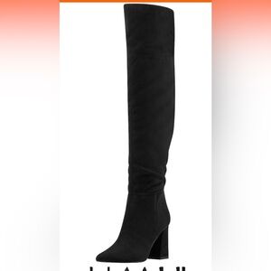Marc Fisher High Rise Boots Black